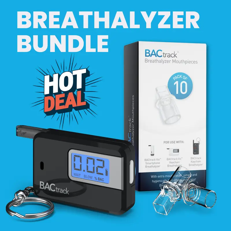 BACtrack Go Keychain Breathalyzer | Ultra-Portable Pocket Keyring