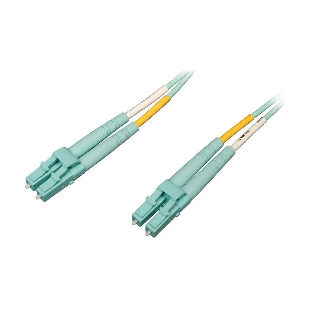 eaton 10Gb/100Gb Duplex Multimode 50/125 OM4 LSZH Fiber Patch Cable (LC/LC) - Aqua, 10M (33 ft.)
