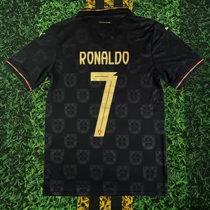 2026 No. 7 Ronaldo Black Special Edition Short-Sleeve Soccer Jersey