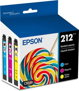 EPSON 212 Claria Ink Standard Capacity Color Combo Pack (T212520-S) Works with WorkForce WF-2830, 2850 and Expression XP-4100, 4105