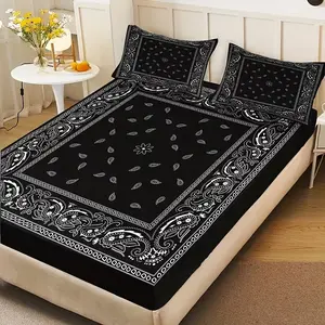 Vintage Style 3pcs Bedding Set, Classic Polka Dot Design, High-Quality Digital Print, Ideal for All Seasons, Decorative Bedding Set, Decorative Bedsheet Sets