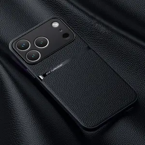 Leather Ultra-Thin Anti-Drop Phone Case for iPhone 17 Pro Max, Durable Protection Cover for iPhone Models 17, 16 Pro Max, 15, 14, 13, 12, 11