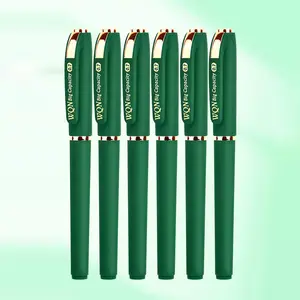 0.7mm Green Ink Gel Pen (3/6pcs), Smooth Writing Gel Pen, Office Supplies, School Supplies, Writing Stationery