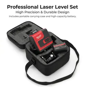 Milwaukee M12 16 Line Laser Level Instrument,Stable High Precision Line Projection,Compatible With Brand Lithium Batteries,Portable Light Body Design,Suitable For Building Renovation,Wall Paving,Ceiling Construction Positioning Work.