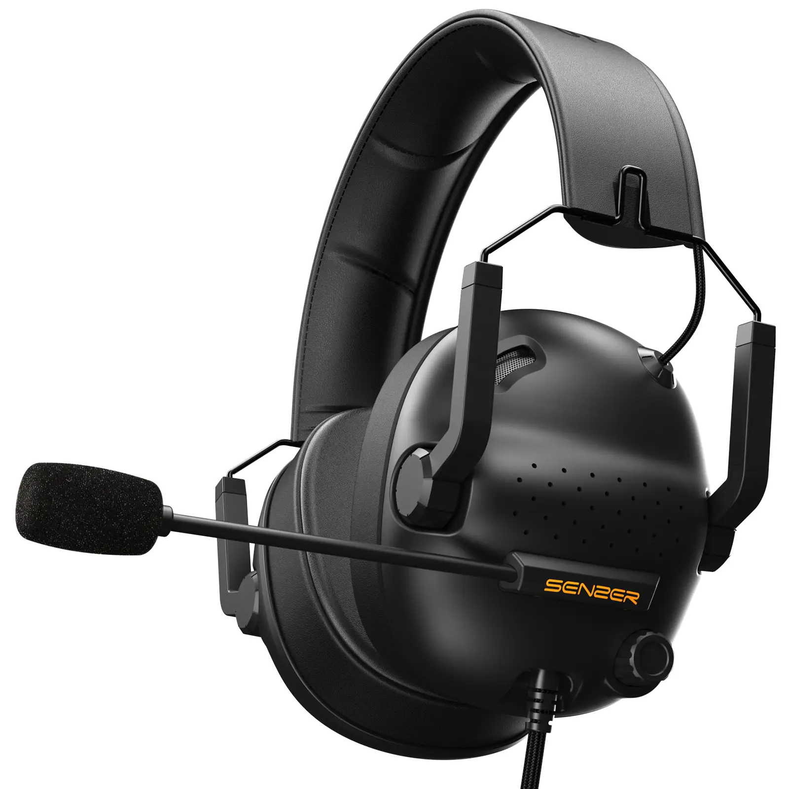 SENZER SG500 Wired Pro Gaming Headset - Wired Gaming Headsets - PC Headsets - Folding Headset for PC, PS4, PS5, Xbox One and Switch Audio Earphones