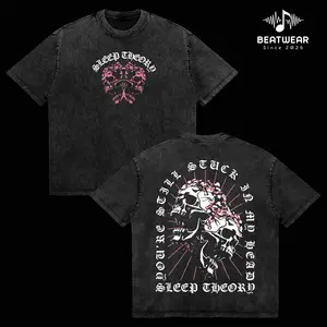 ReTro Sleep Theory Dual Skulls T-Shirt , Sleep Theory tshirt. Washed Oversized T-Shirt , Rock Band Shirt, Retro Music Tee, Rock Music Lover Shirt, Vintage Band Shirts , Top Men's and Women's Clothing