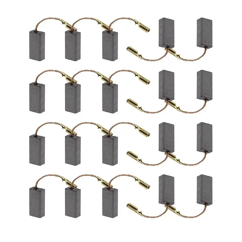 20pcs Carbon Brushes for Angle Grinders, Heavy Duty Durable Replacement Parts Fits 15mm X 8mm X 5mm Tools, Essential Maintenance Supplies