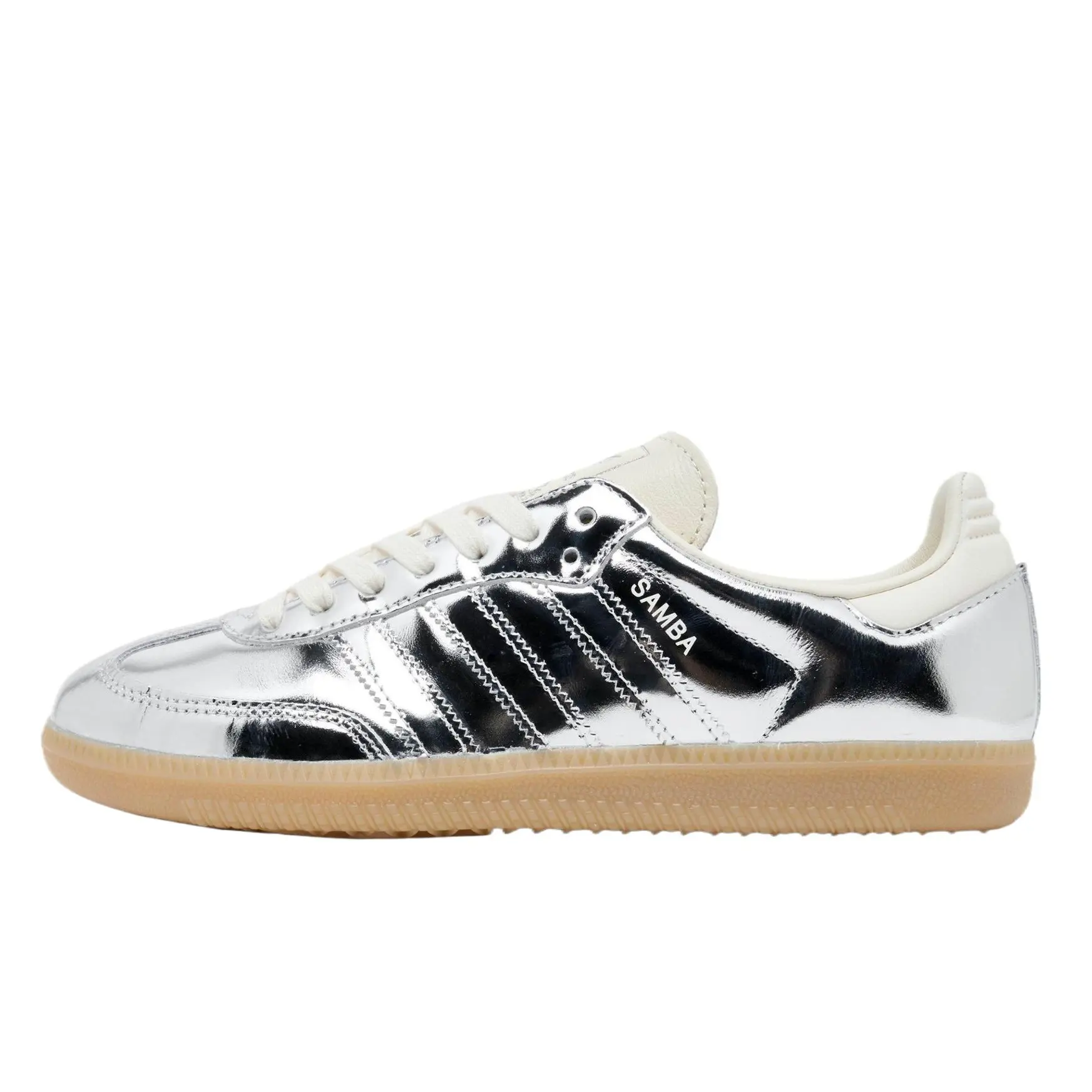 adidas Samba OG Silver Metallic Gum Women's Perfect Fashion Footwear Sneakers for Girl Everyday Use Shoe, Sports Shoes, Athletic