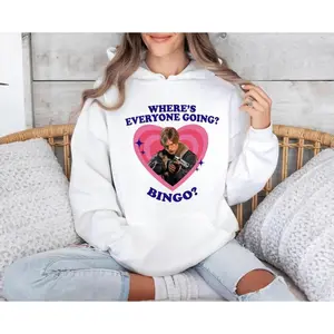 Leon. Kennedy Shirt, Where’S Everyone Going Bingo Sweatshirt, Gamer Sweatshirt, Hoodie, Survival Horror Game Fan Gift Tee, Unisex Sweater Pullover Tee