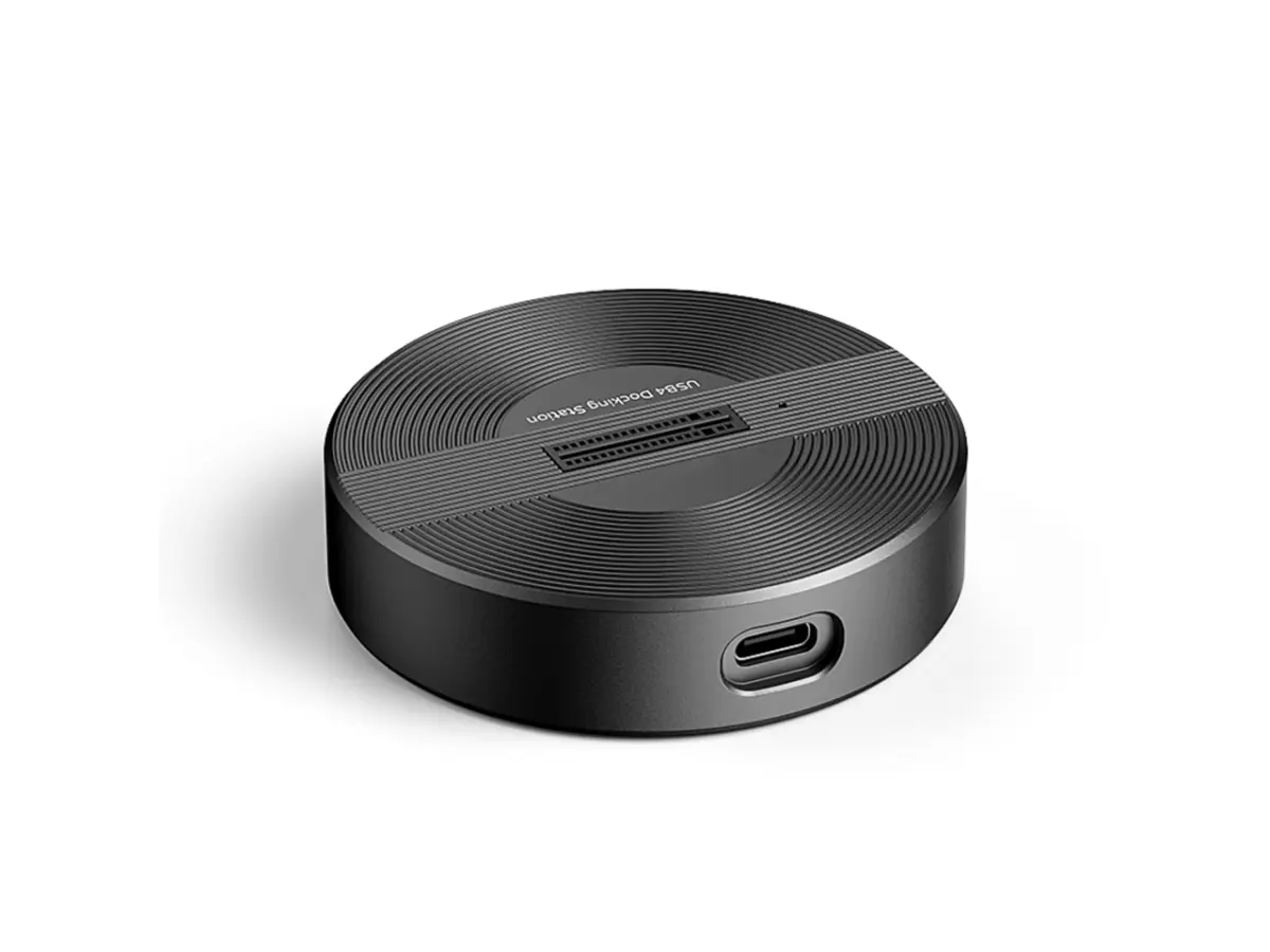 Syba SY-TDB40178 Compact Aluminum USB4 40G Portable NVMe SSD Docking Station - Black, 0.45 lbs, Compatible with Linux, Android, Notebooks, iOS, Supports 22110/2280/2260/2242/2230 mm Drives, Excellent Heat Dissipation, 8Tb, Ultra Fast, Aluminum Alloy, Dire