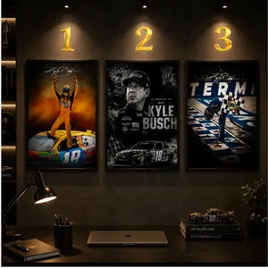 [NO FAME] - Kyle Busch Memorial Poster, Kyle Memorial Premium Satin Poster