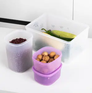 ANJUKE 5 Piece Rectangular Food Storage Container Set in Multi Colors, Dishwasher Safe and BPA Free (5 Containers, 5 Lids)900ML+2400ML+9.7L