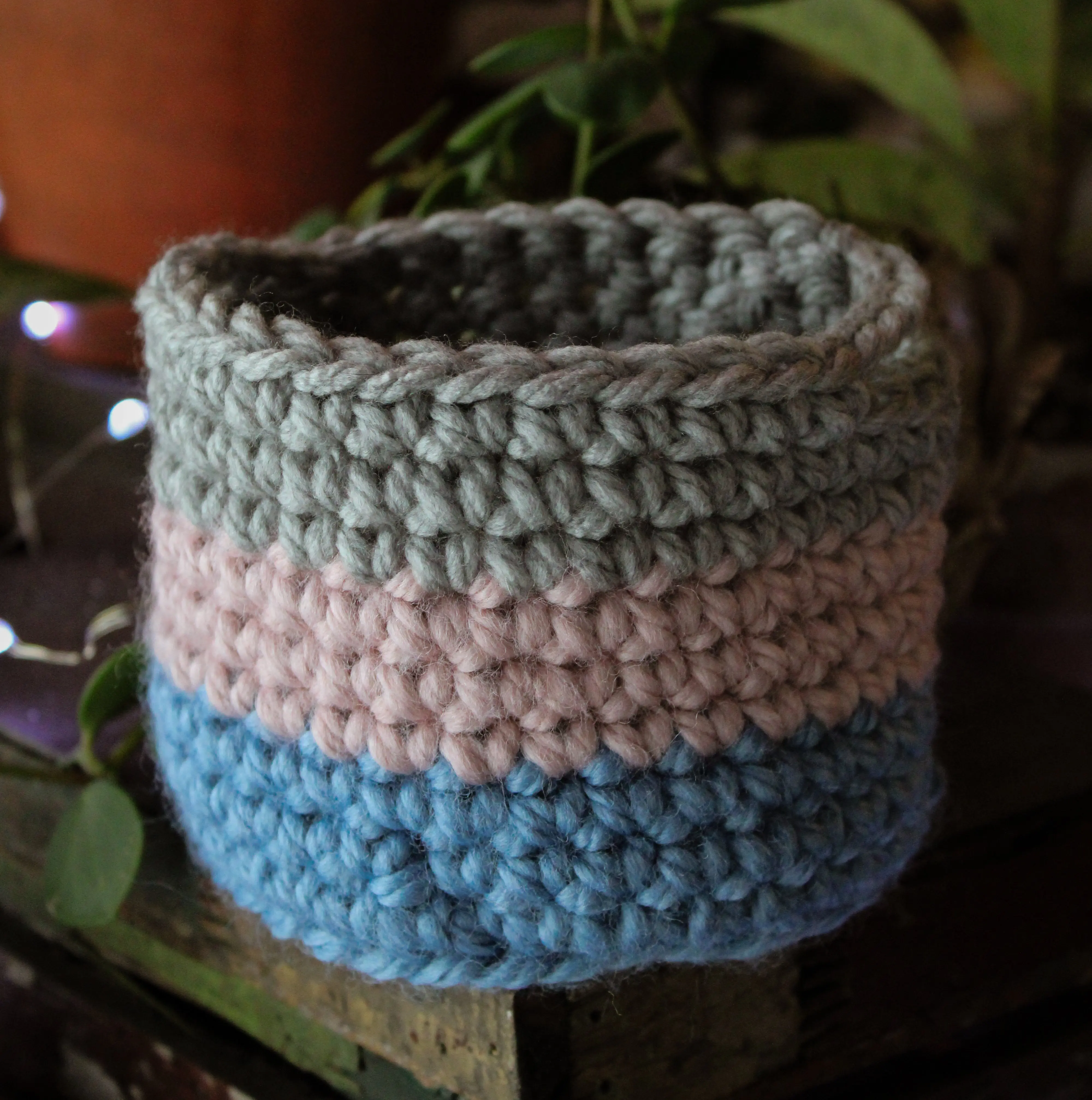 Handmade Crochet Basket Handmade Crochet Basket