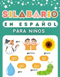Silabario en Español para Niños: Libro para Aprender a Leer y Escribir Sílabas en Español (Spanish Edition)