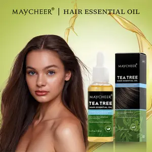 MAYCHEER Tea Tree Hair Oil, Penetrating Hair Oil, Moisturizing and Strengthening Silky Oil, Suitable for All Hair Types, Conditioner