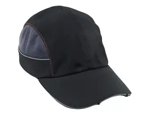 Ergodyne Corporation 23374 Skullerz 8960 Bump Cap with LED Lighting, Long Brim - Black