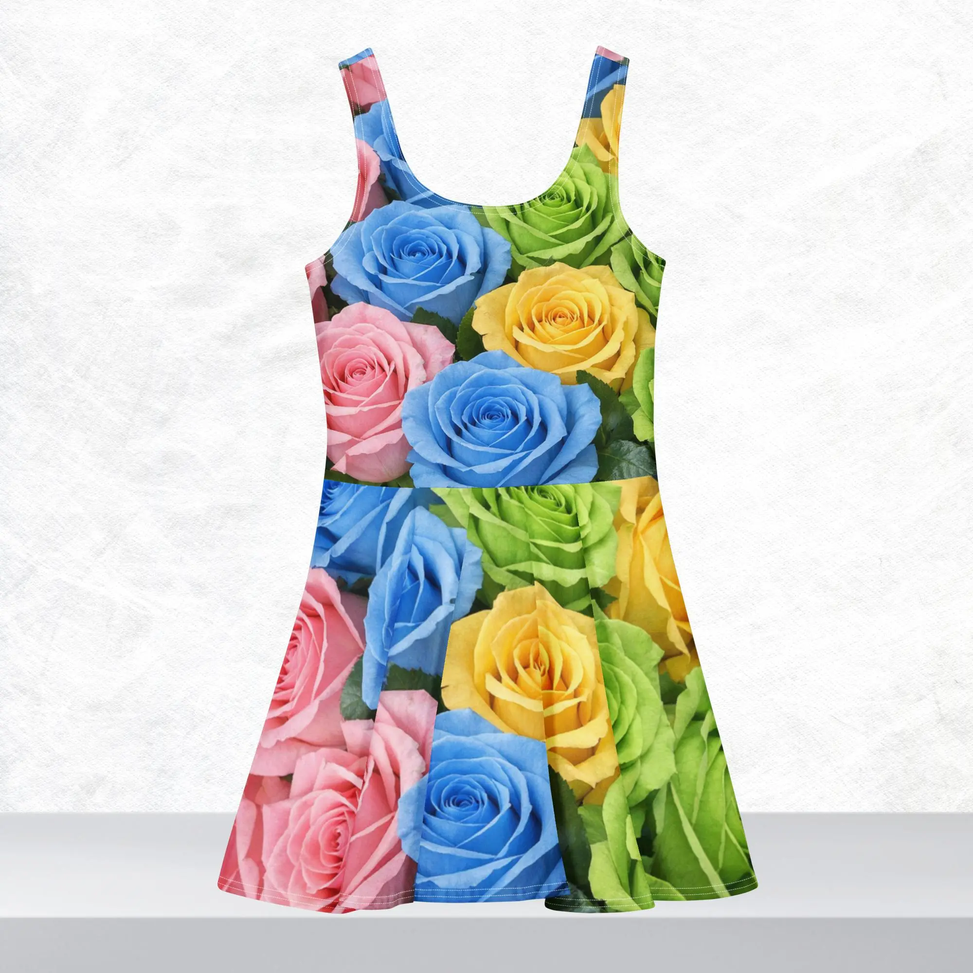 The Valerie "Flowers Collection" Cotton skater dress