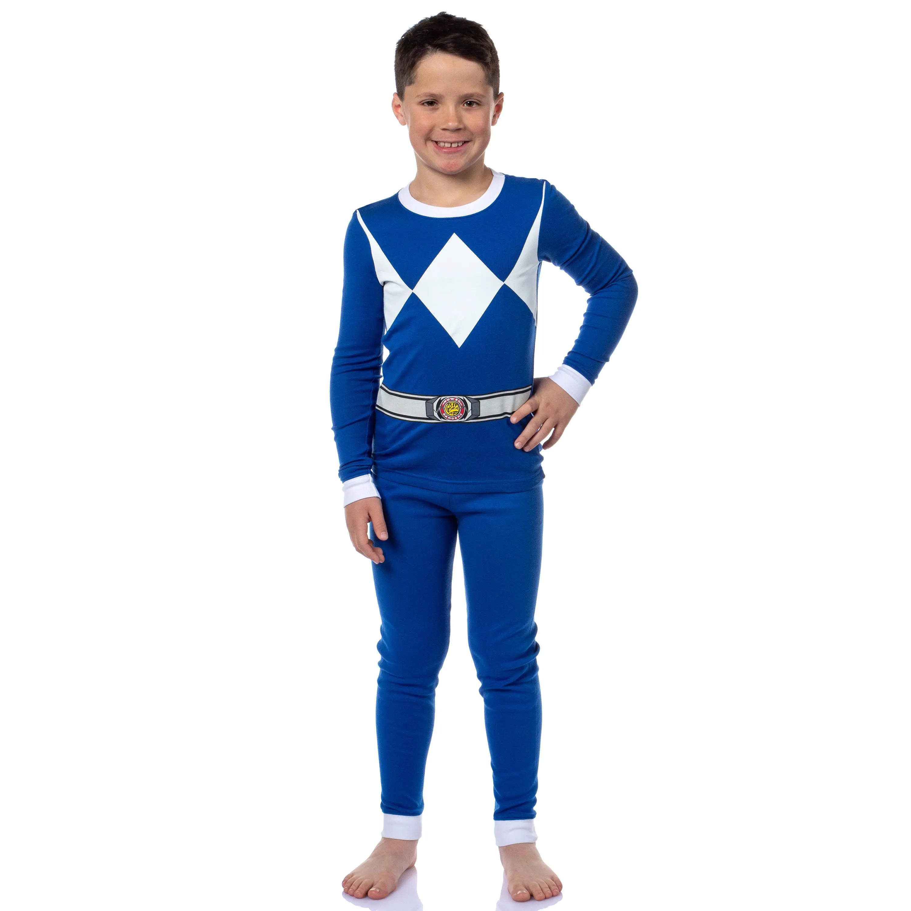 Mighty Morphin Power Rangers Boys' Classic Character Costume Sleep Pajama Set