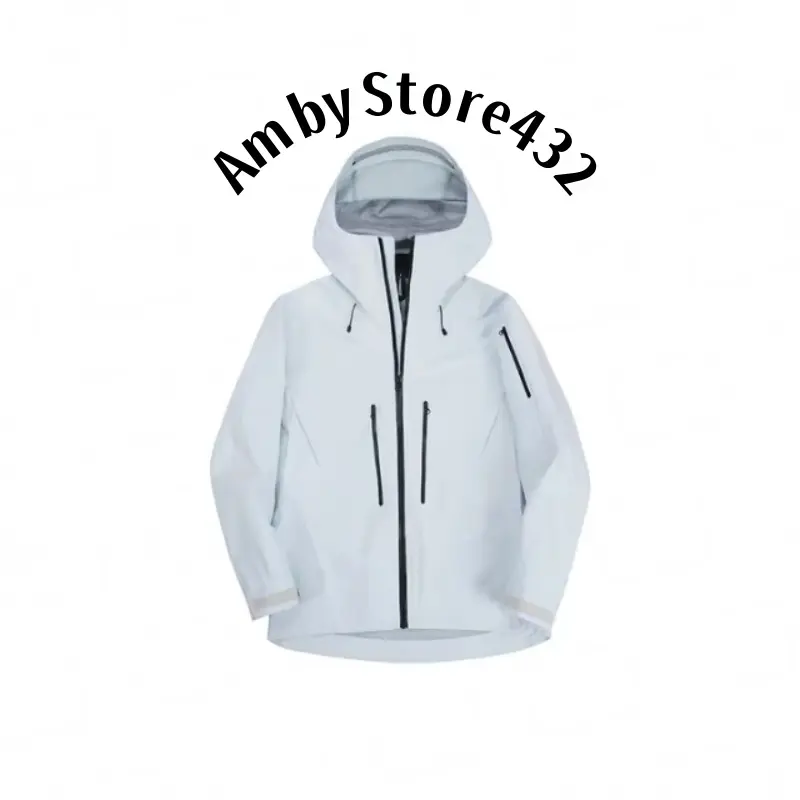  Men Women Rain Jacket Unisex Lightweight Wind Resistant Hooded Coat for Outdoor Sports Daily Commute