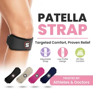 Patellar Strap for Adults' Knee Pain Relief | Adjustable Support for Tendonitis, Running & Full-Range Movement