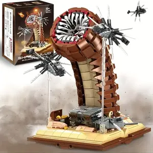 Desert Sand Worm Building Model Kit + 1688 Pcs, Festival Gift, Toy, Desktop Decoration Collection Item, Building Set