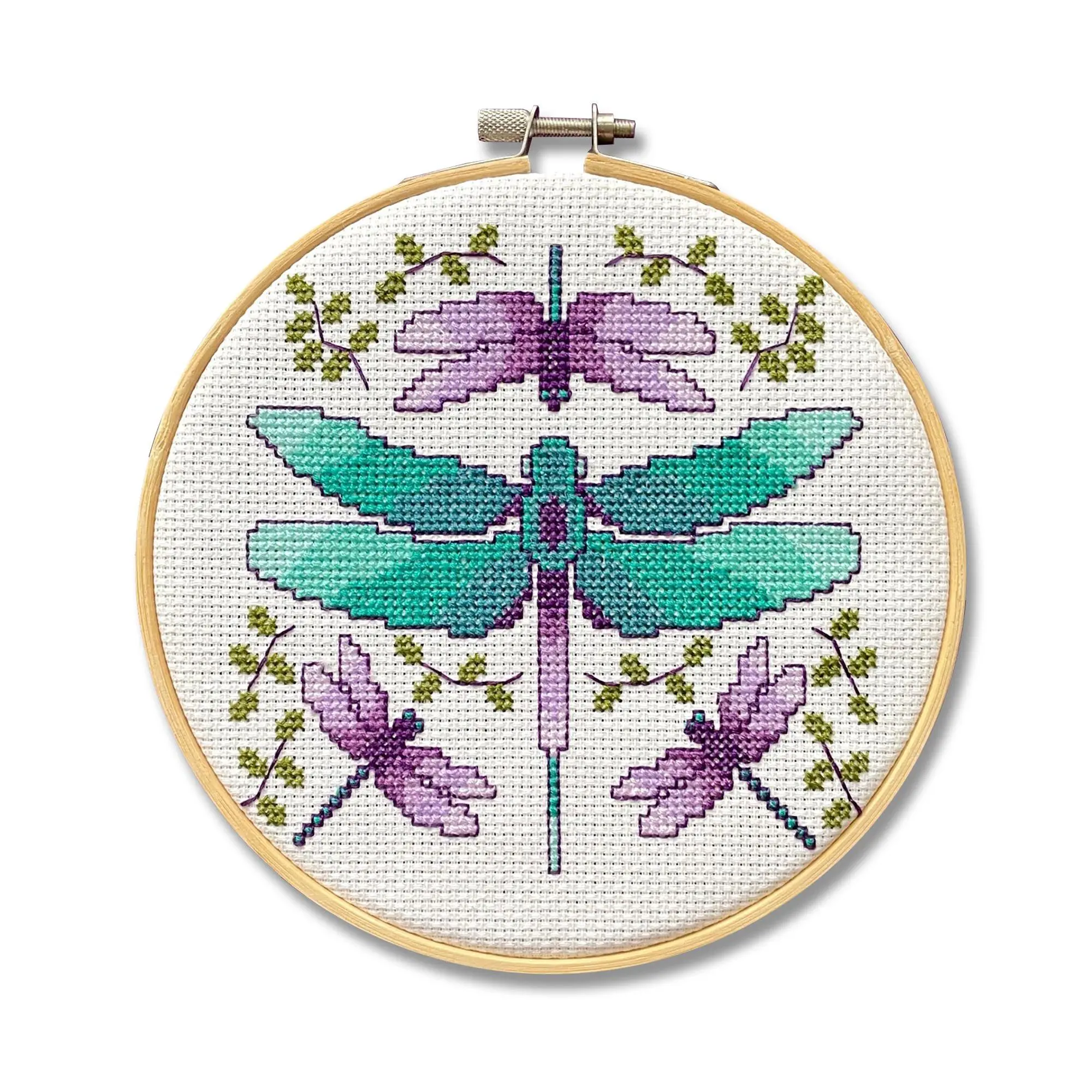 Spot Colors Dragonflies Counted Cross Stitch Kit Spot Colors Dragonflies Counted Cross Stitch Kit