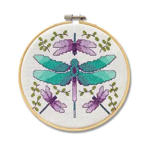Spot Colors Dragonflies Counted Cross Stitch Kit