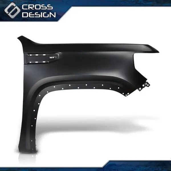 CROSSDESIGN Front Right Passenger Side Fender Replacement Part - GM1241413, Fits 2019-2025 GMC Sierra 1500, 2019-2023 Submodels (AT4, Denali, Elevation, SLE, SLT), 2022 Limited, Truck Exterior Auto Parts Accessory, Gmc Denali