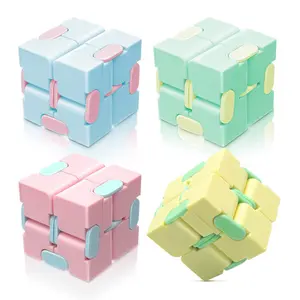 Magic Puzzle Cube Anti Stress Relief Toys for Adults Infinite Flip Funny Cube Sensory Toys for Children Special Needs Xmas Gifts #TTMN