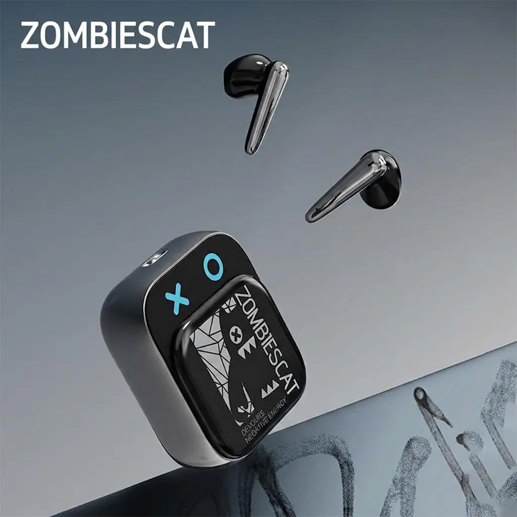 ZOMBIESCAT B6 In-Ear Wireless BT Headset - Bluetooth 5.3, AAC Decoding, Cool & Stylish Rotational Design, HD Audio, Lightweight, Ultra-Low Latency, 20kHz Support, About 1.5h Charging, for Cellphones, Tablets, PC & Laptop Music & Calls