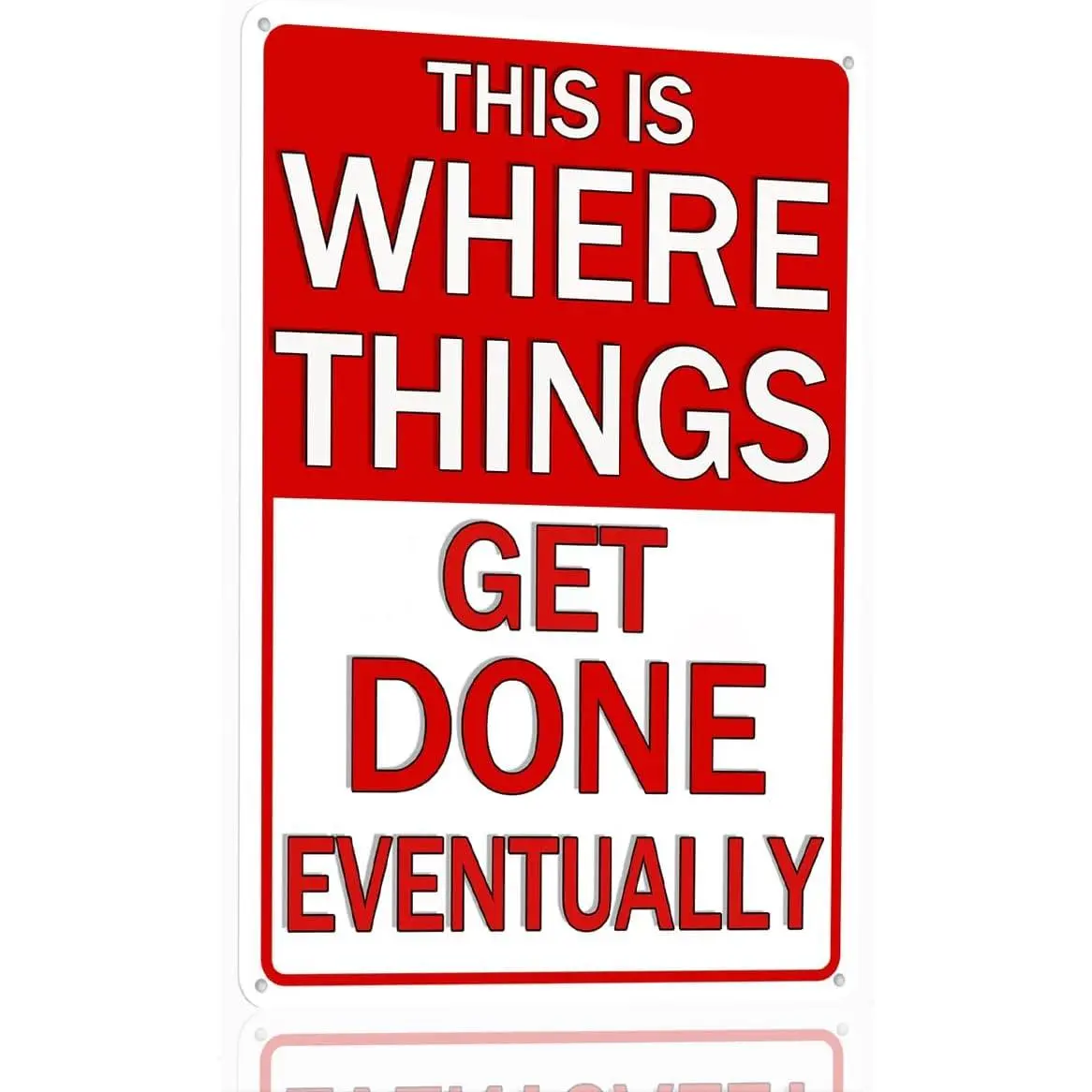 Funny Metal Garage Tin Sign Garage Signs For Men Shop Accessories Garage Vintage Man Cave Signs Personalized Metal Garage Sign This Is Where Things Get Done Eventually Wall Art Decor 8X12 Inch