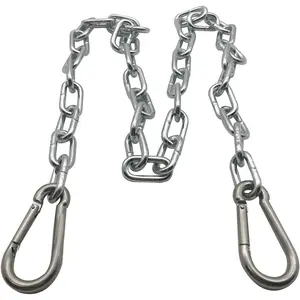 3/16" X 48" Trailer Safety Chain with Locking Carabiners Grade 30 (M5 Trailer Safety Chain-1PCS)