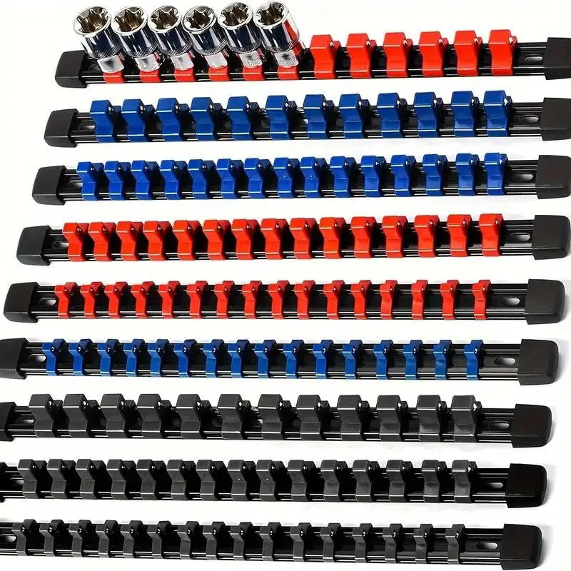 9pcs Socket Storage Kit, Durable Socket Storage Solution, Tool Storage Organizer, Ideal for Organizing Tools & Accessories, Perfect Gift for DIY Enthusiasts