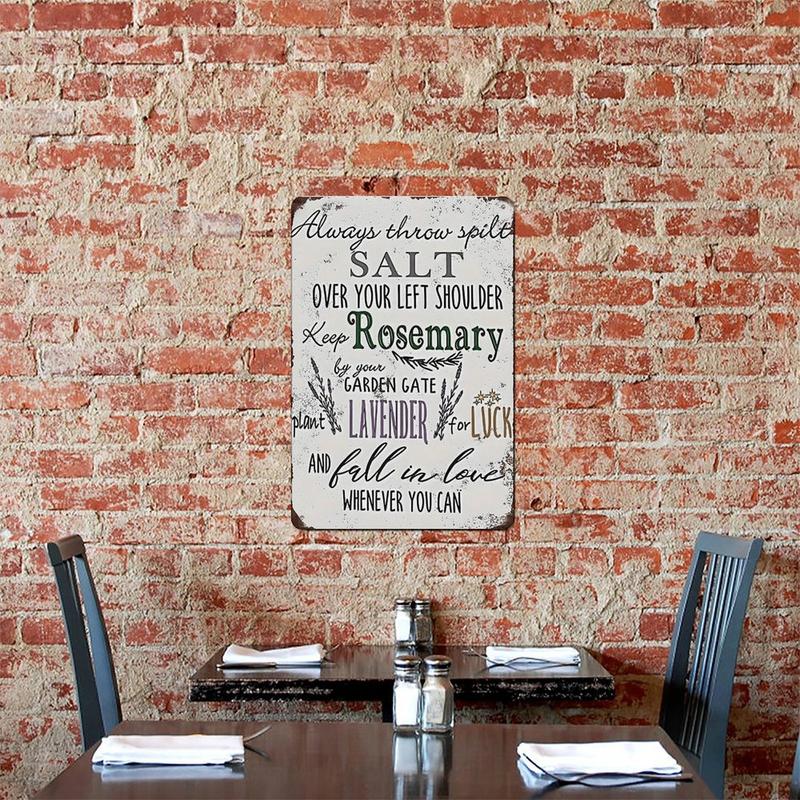 1pc 8x12" Practical Witch Metal Sign Vintage Wall Decor Magic Inspirational Gift Home