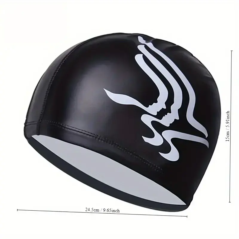 Butterfly swimming cap with ear protection function - PU high elasticity long haired swimming cap, bird wing style, comfortable and non slipRAIMENTRY Butterfly swimming cap with ear protection function - PU high elasticity long haired swimming cap, bird wing style, comfortable and non slipRAIMENTRY