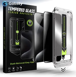 Privacy Screen Protector for iPhones [28° Anti-Spy] 9H Tempered Glass, Anti-Scratch, Full Coverage, Easy Installation Zero Bubble