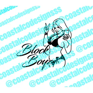 BLOCK BOYZ GTA GIRL DECAL