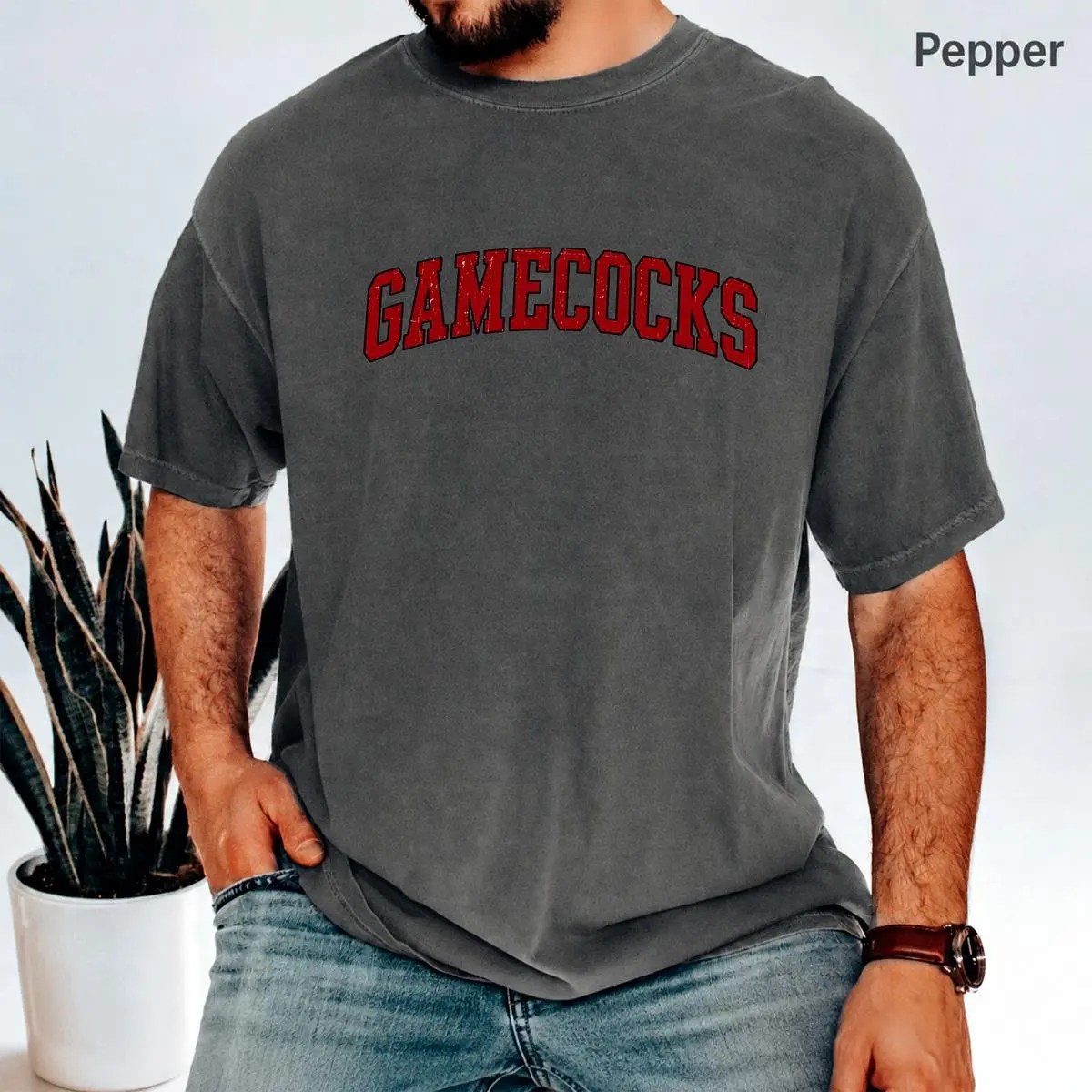 Game Day T-Shirt Vintage Gamecocks Tee Retro College Football Tshirt Soft Everyday T-Shirt for Men & Women