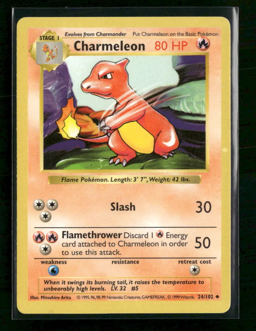 Base Set (Shadowless) Charmeleon #024/102