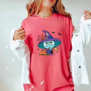 Inside Out Sadness Shirt, DTG Halloween Costume Shirt, Inside Out Shirt, Sadness Costume Shirt, Sadness Halloween Shirt, Direct To Garment, Sadness Inside Out 2 Sided Shirt, Inside Out Family Trip