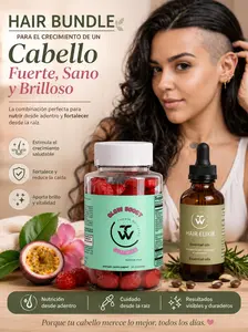 Hair Bundle, Glow Boost Gummies  and hair Elixir