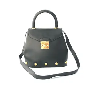 Pre-owned SALVATORE FERRAGAMO Handbag Shoulder Bag Leather Black