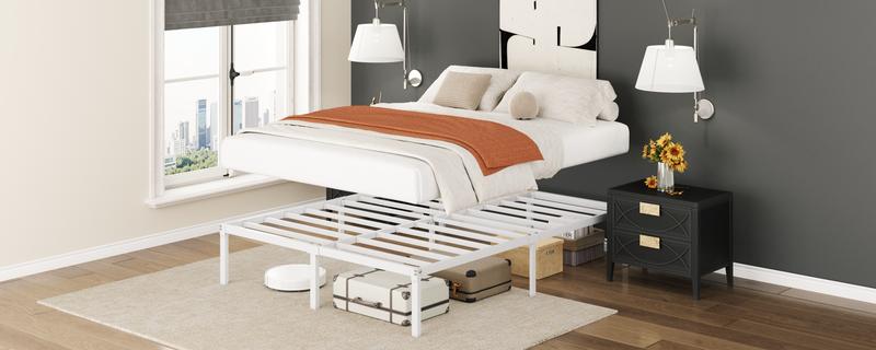 SHA CERLIN Heavy Duty Metal Bed Frame, 14"/18" Height Platform Bed Base, Twin/Full/Queen/King Size Steel Slats Support,No Box Spring Needed,Queen Bed Frame Twin Bed Frame#ChristmasGifts#TikTokShopBlackFriday