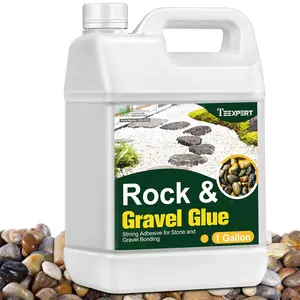 1 Gallon Rock Glue for Landscaping – Strong Pea Gravel Glue & Stone Glue Mulch Glue for Rock Adhesive Binder Sticky Rock Glue for Outdoor Landscape Walkways, Yards, Patios, Driveways