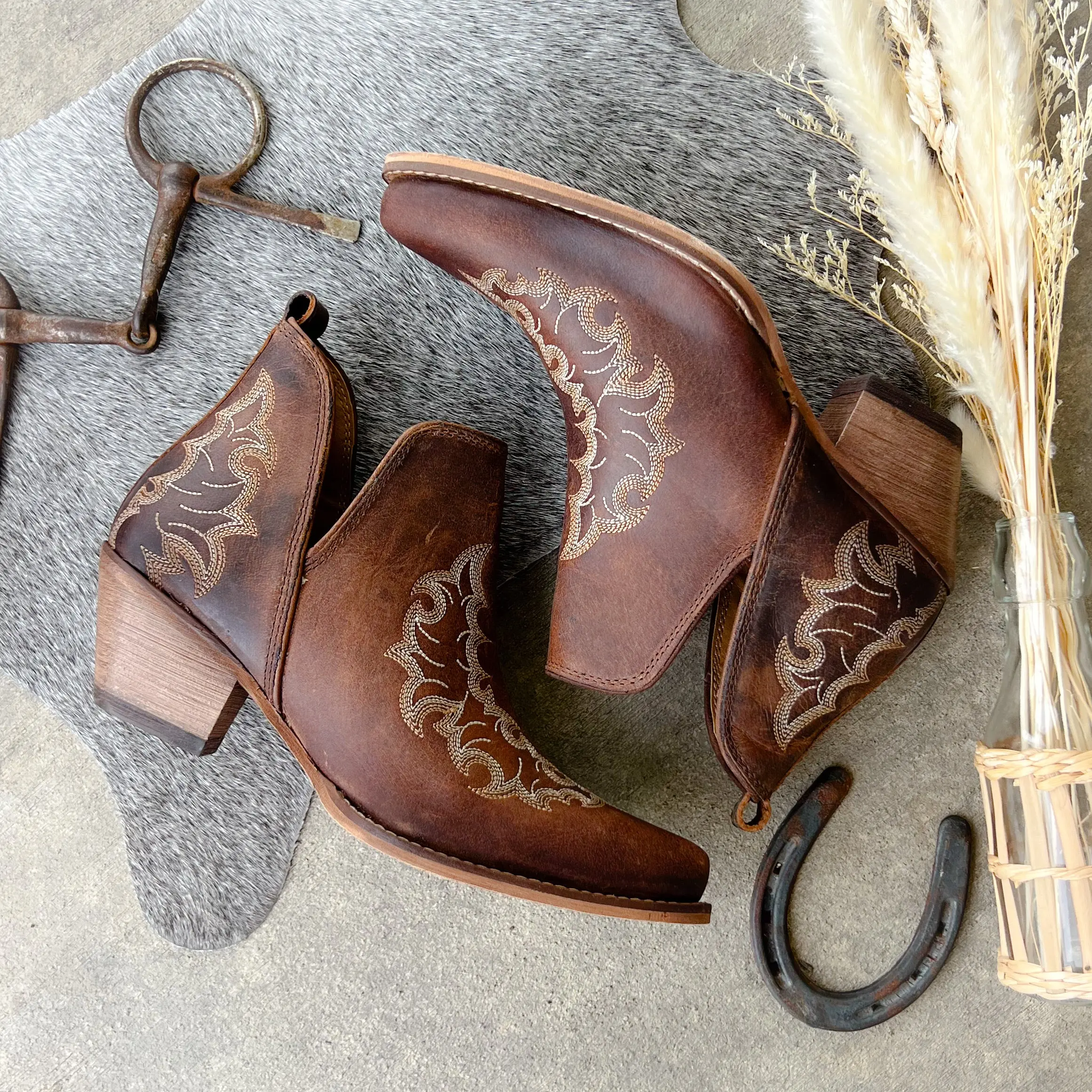 Willow Leather Booties* Willow Leather Booties*