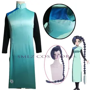 Plum blossom Thirteen Cosplay Anime Scissor Seven Costume Meihua Shisan Dress Socks Qipao Wig Set Halloween Party Play Outfit