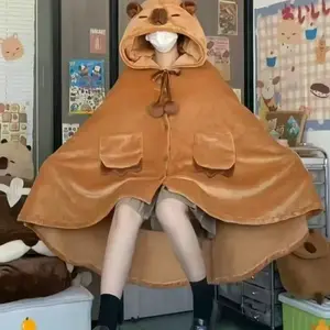 Cute Christmas Wearable Blanket Hoodie, Unisex Adult Sizes, Soft Chenille Hooded Blanket, Women's Cape Cloak, Cozy Hooded Blanket, Perfect Christmas Gift