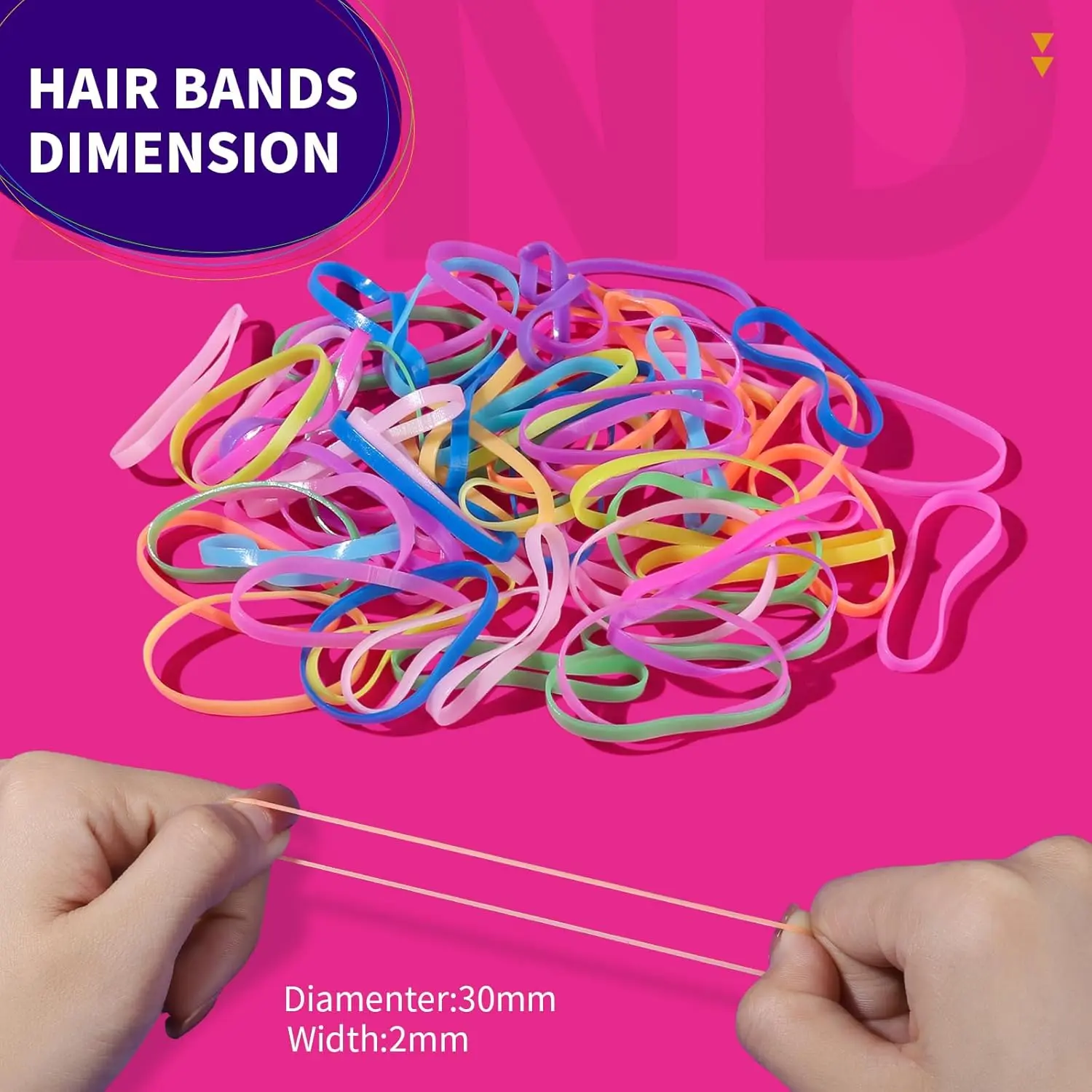 Free Gift Toddler Hair Ties Elastic Rubber Bands Baby Hair Ties Multi Color Hair Ties for Little Girls Elastic Small Rubber Bands for Kids Baby Girls Toddler Colorful Randomly