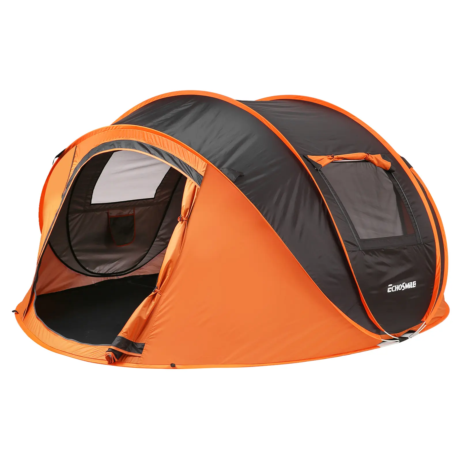 EchoSmile Pop-Up Camping Tent for Family | 2/6/8 Person Waterproof Dome | Easy Instant Setup with Carry Bag | Beach Tent & Camping Essentials for Outdoor Hiking