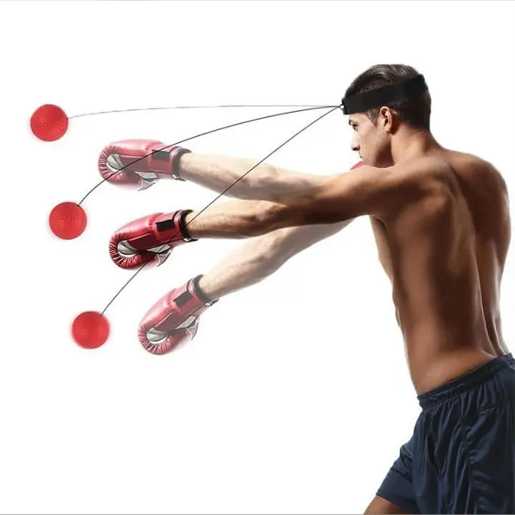 Boxing Reflex Ball Set with Adjustable Headband - Interactive Punching Practice Gear, Reaction Response Improvement Tool, Men's Gift, Boxing Equipment